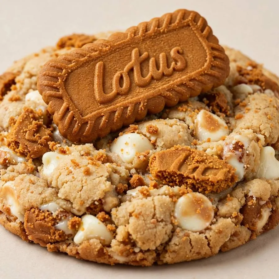 Biscoff White Chip Crumbl Cookie Biscoff White Chip Crumbl Cookie