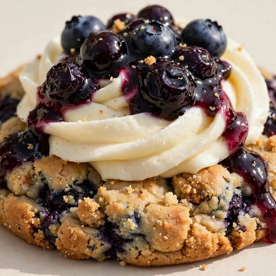 Blueberry Cheesecake Crumbl Cookie