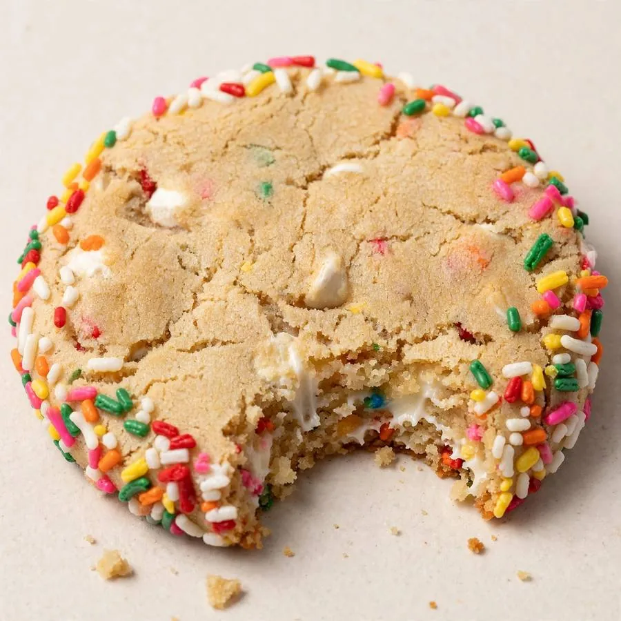 Cake Batter Blondie Crumbl Cookie
