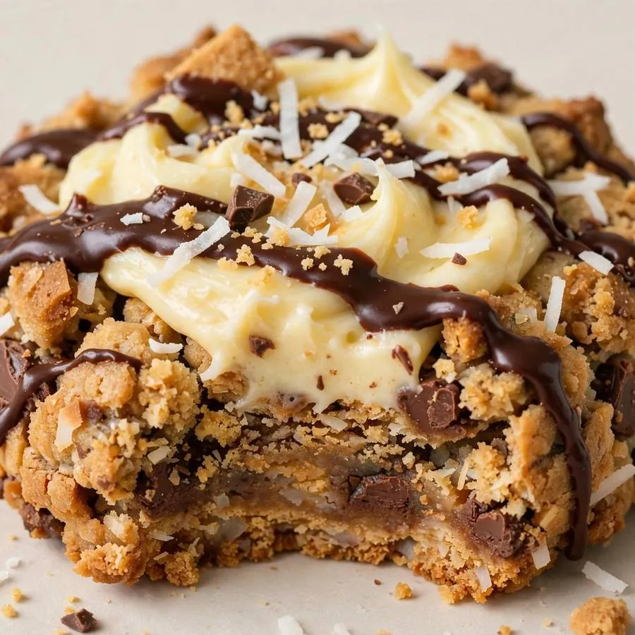 Canadian Nanaimo Bar Crumbl Cookie