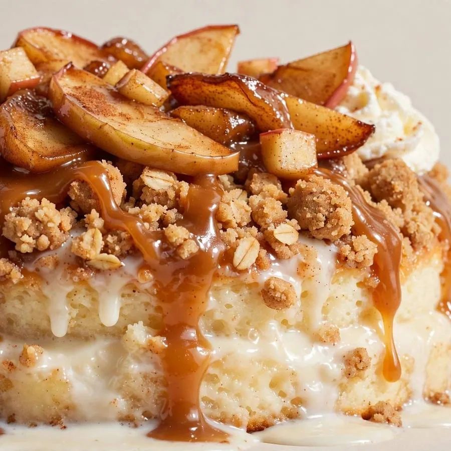Caramel Apple Tres Leches Crumbl Cake Crumbl Cookie
