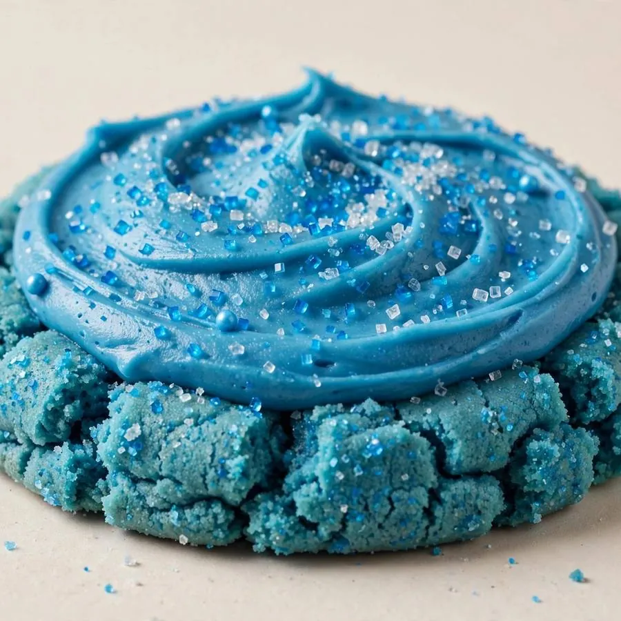 Cerulean Blue Sugar Crumbl Cookie