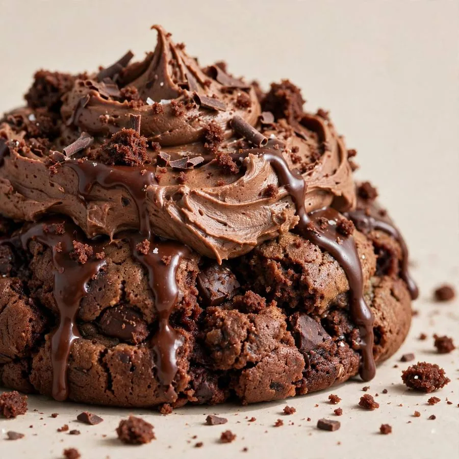 Chocolate Cake Crumbl Cookie