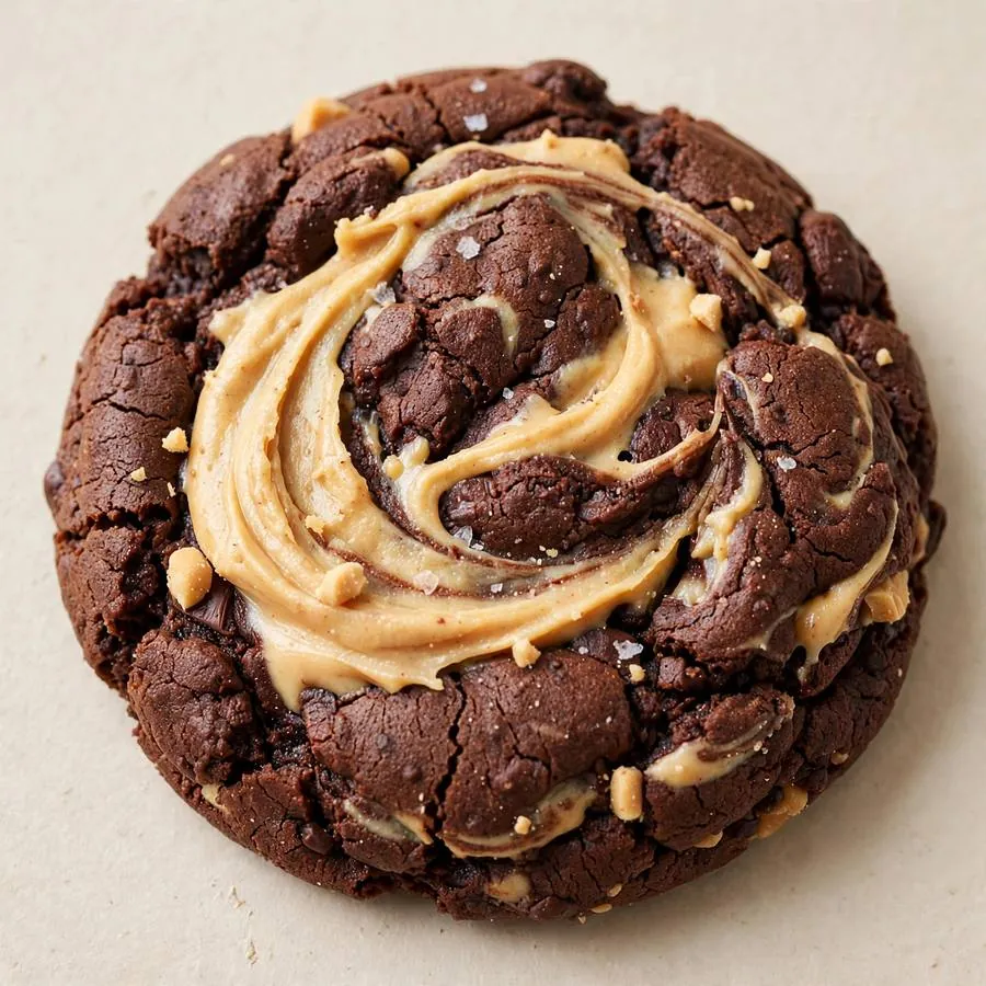 Chocolate Peanut Butter Crumbl Cookie