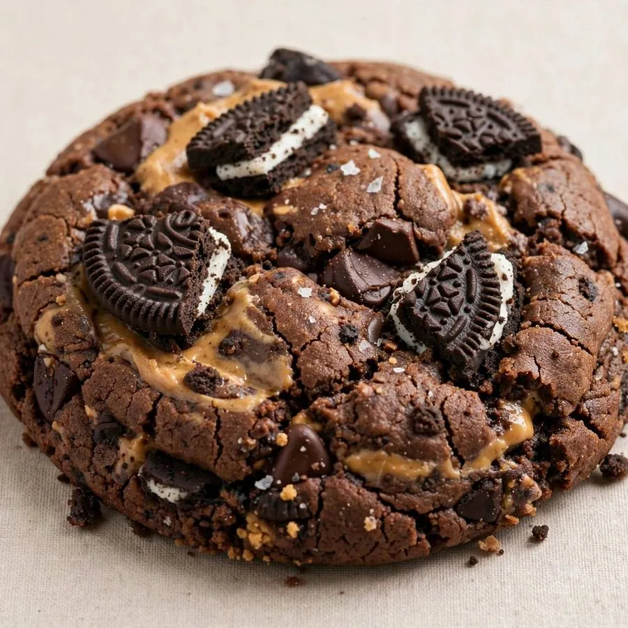 Chocolate Peanut Butter Ft Oreo Crumbl Cookie Chocolate Peanut Butter Ft Oreo Crumbl Cookie