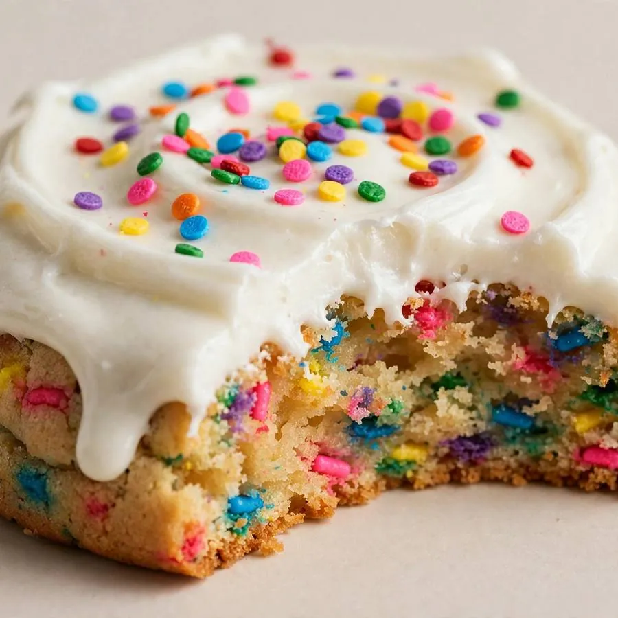 Confetti Cake Crumbl Cookie