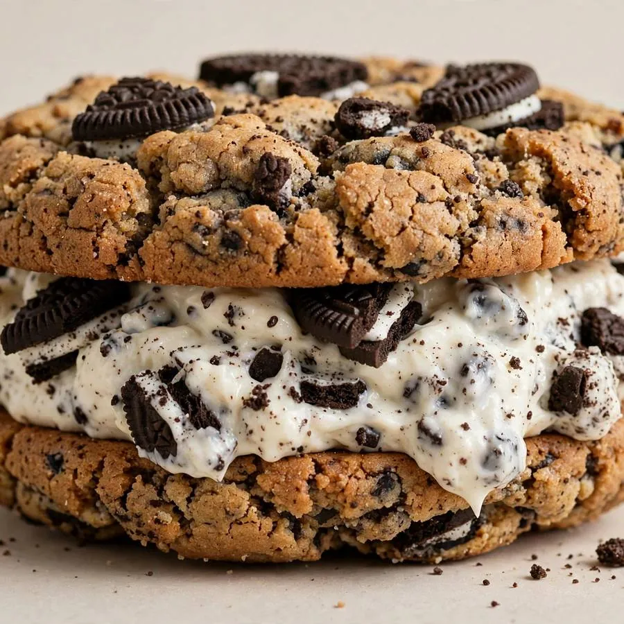 Cookies Cream Sandwich Crumbl Cookie Ft Oreo Crumbl Cookie