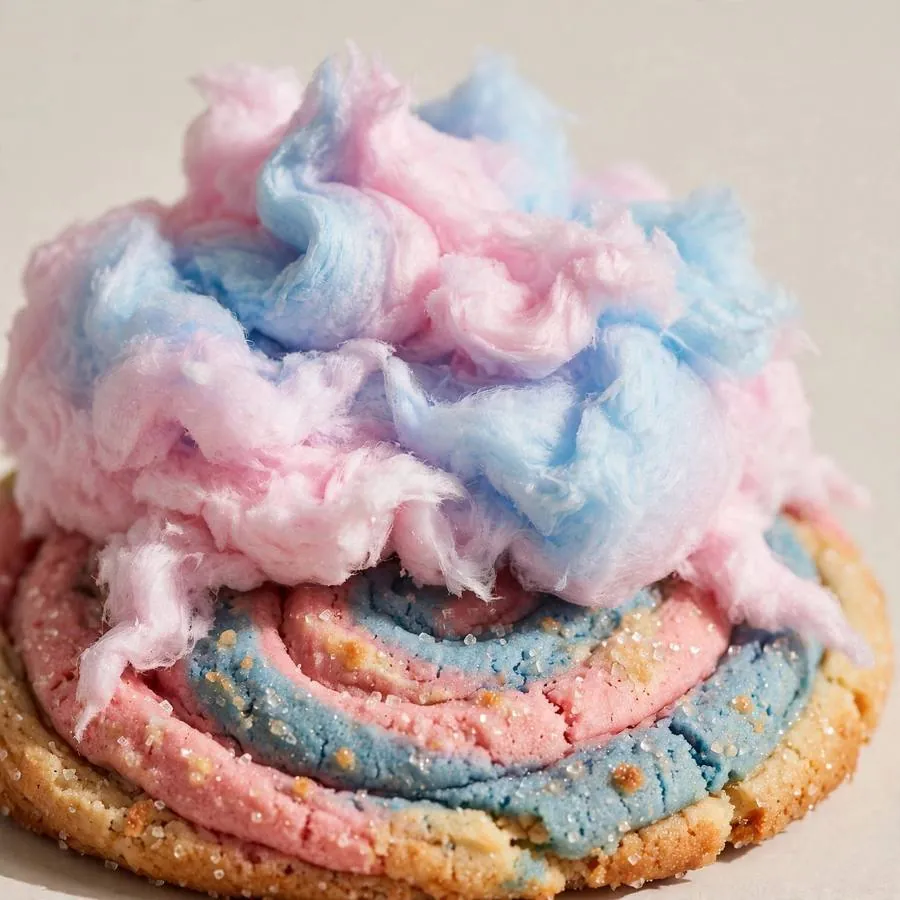 Cotton Candy Crumbl Cookie