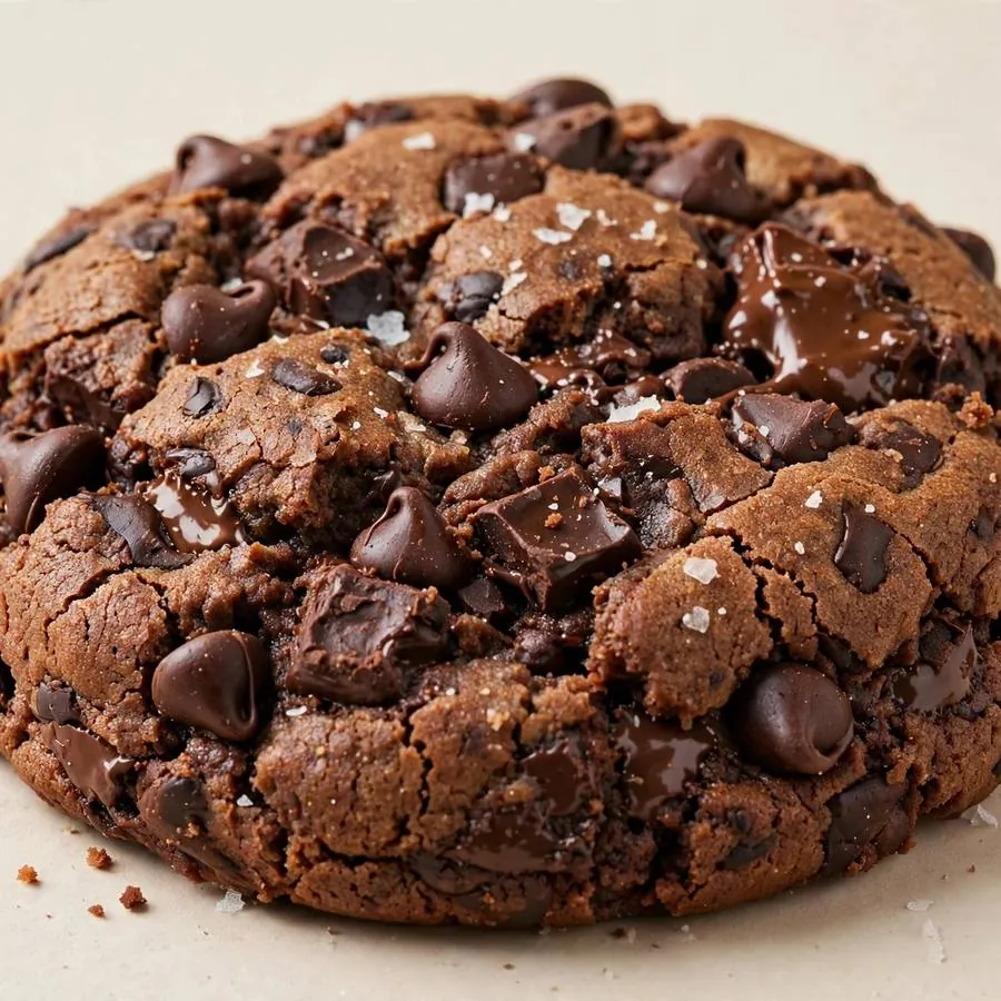 Double Chocolate Chip Crumbl Cookie