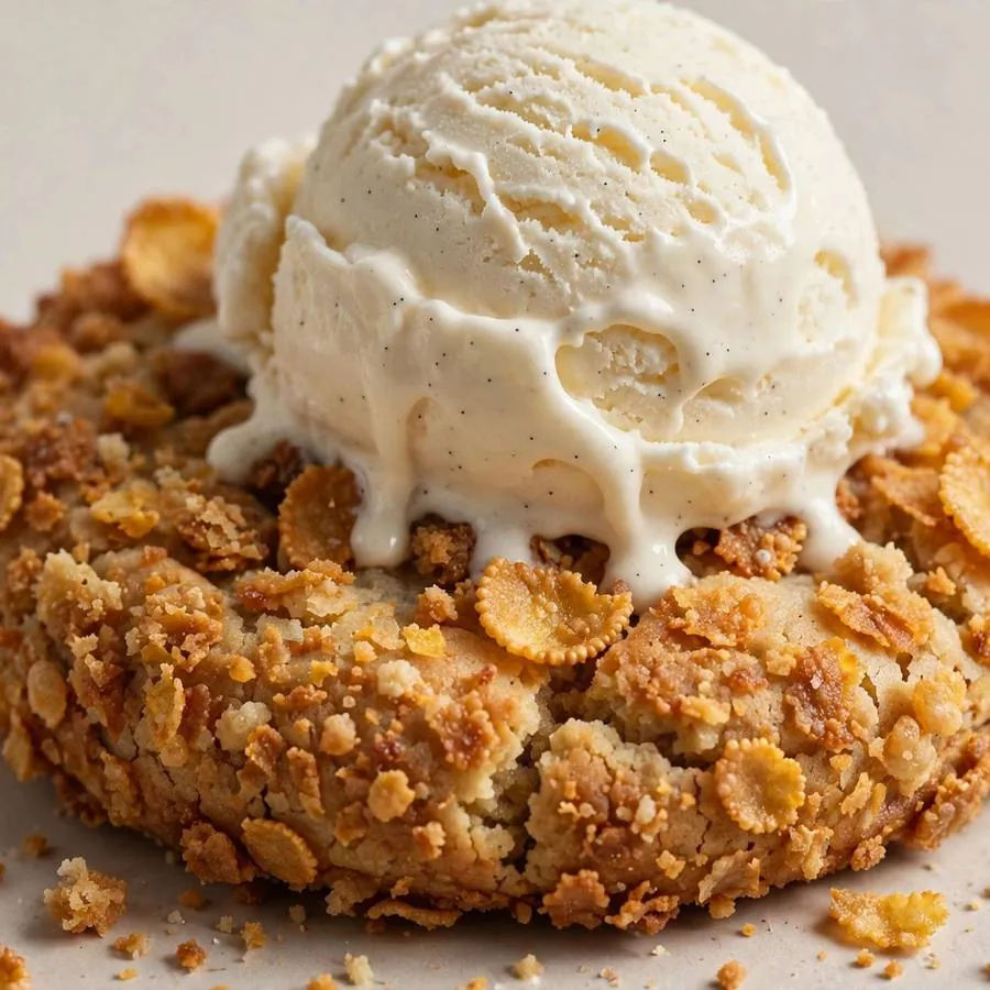 Fried Ice Cream Crumbl Cookie