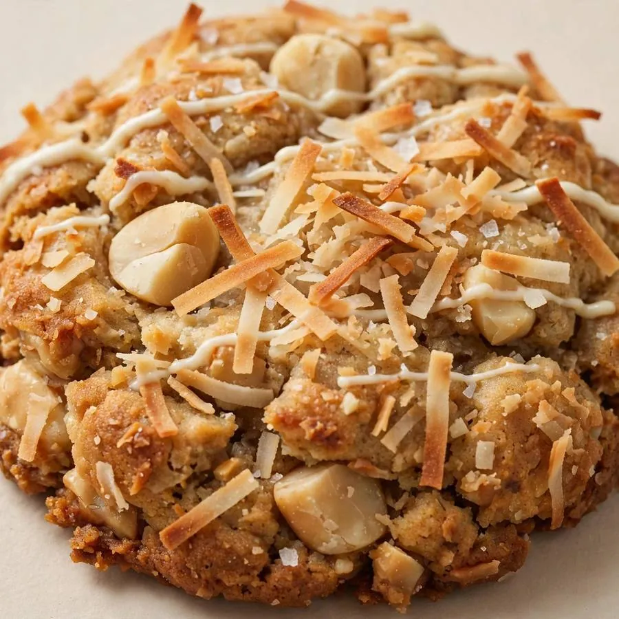 Hawaiian Coconut Crumbl Cookie