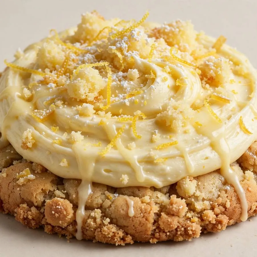 Lemon Cake Crumbl Cookie Lemon Cake Crumbl Cookie