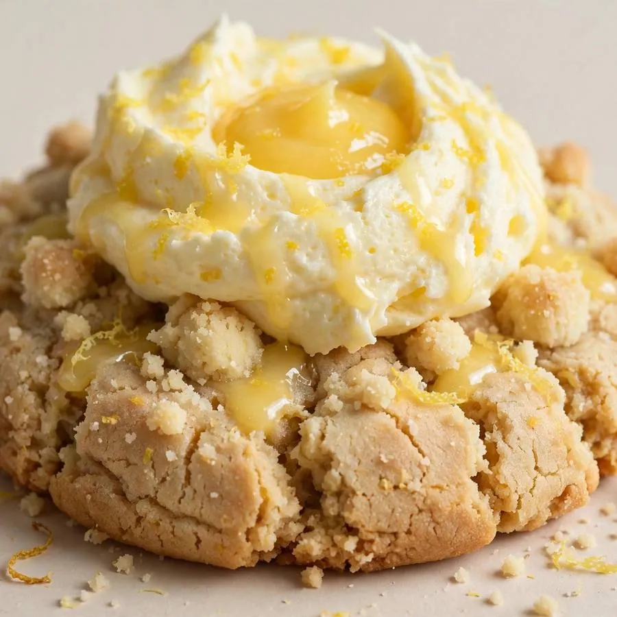 Lemon Chiffon Crumbl Cookie