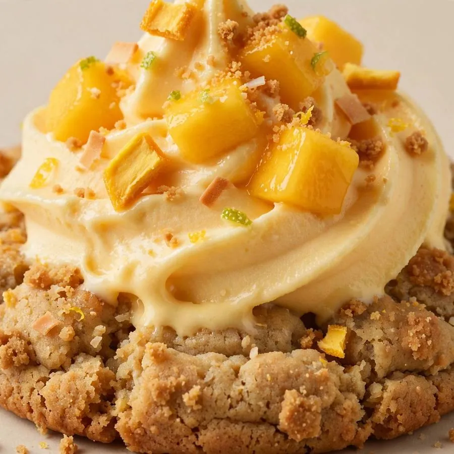 Mango Frozen Yogurt Crumbl Cookie Mango Frozen Yogurt Crumbl Cookie
