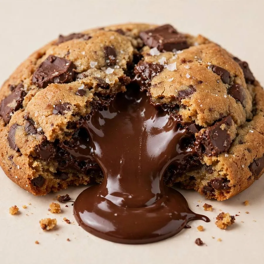Molten Lava Crumbl Cookie