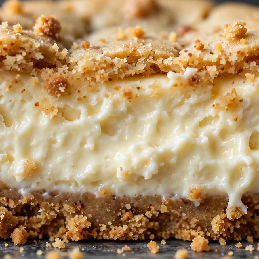 Creamy cheesecake filling on New York Cheesecake Cookie