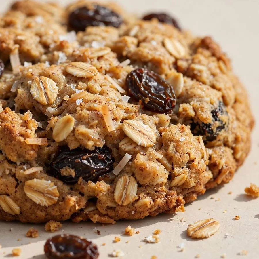 Oatmeal Raisin Crumbl Cookie