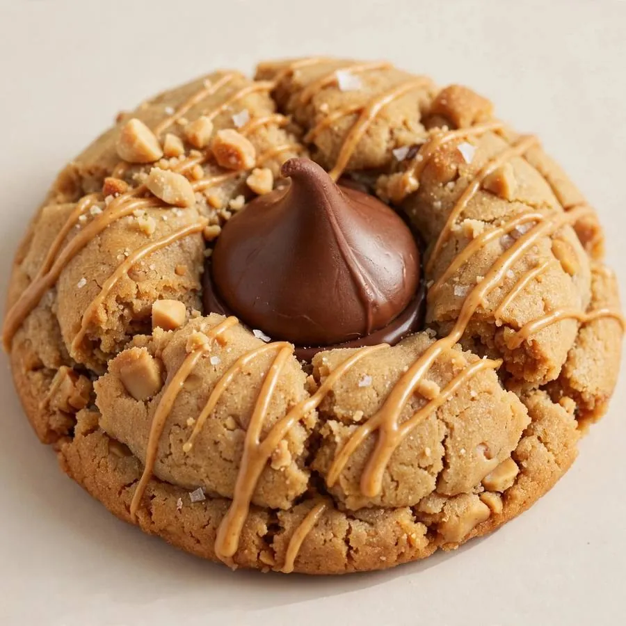 Peanut Butter Blossom Crumbl Cookie