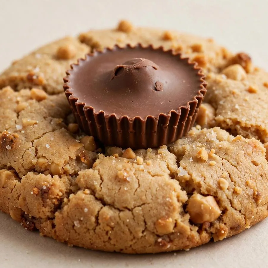Peanut Butter Cup Crumbl Cookie Ft Reeses Crumbl Cookie