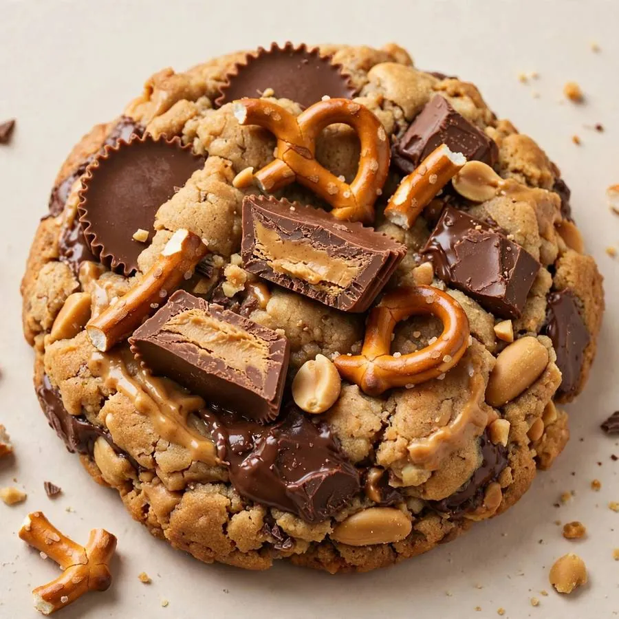 Peanut Butter Munch Crumbl Cookie