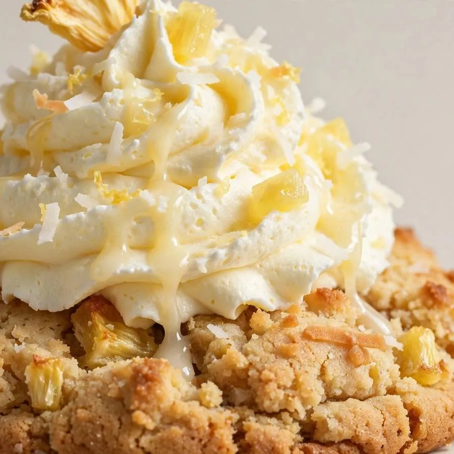 Pineapple Whip Crumbl Cookie