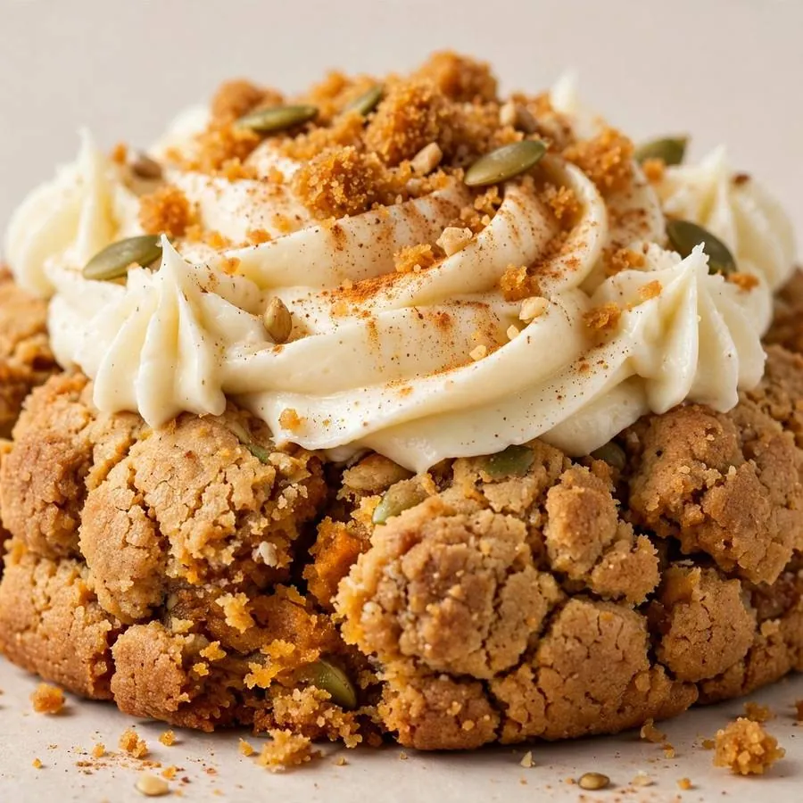 Pumpkin Cake Crumbl Crumbl Cookie