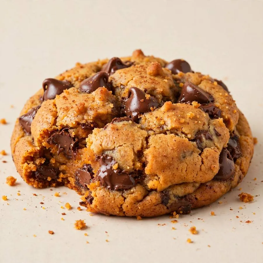 Pumpkin Chocolate Chip Crumbl Cookie