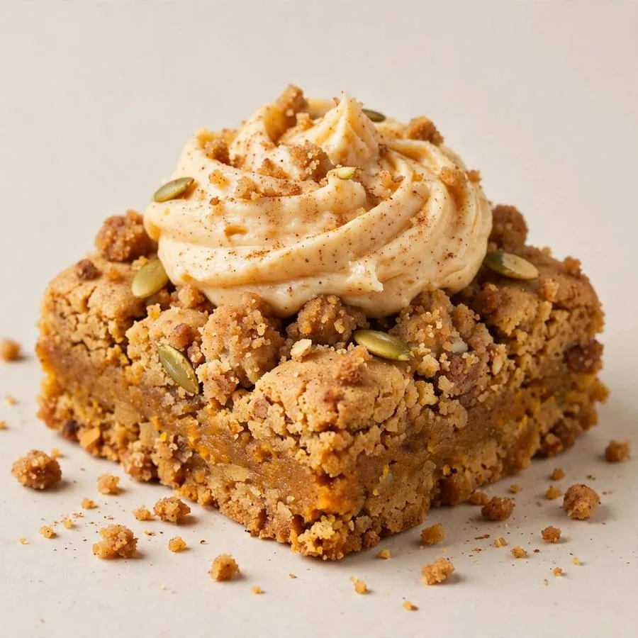 Pumpkin Square Crumbl Cookie