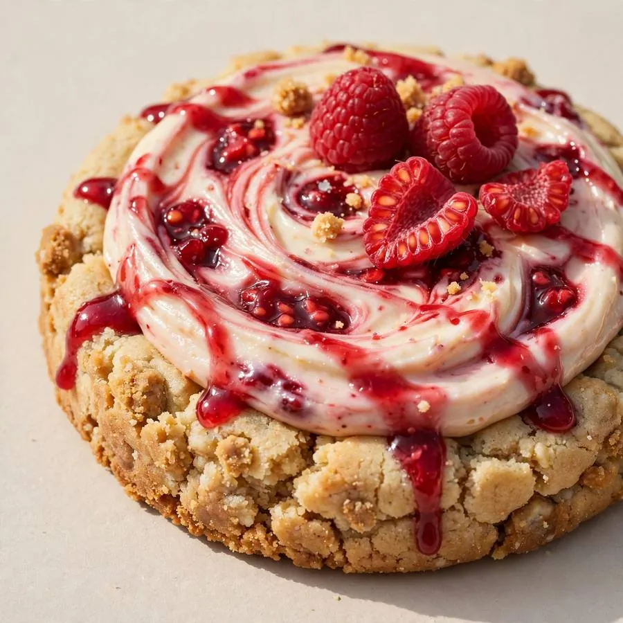 Raspberry Cheesecake Crumbl Cookie Raspberry Cheesecake Crumbl Cookie
