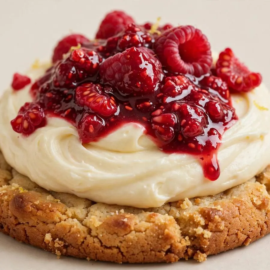 Raspberry Crumbl Cheesecake Crumbl Cookie