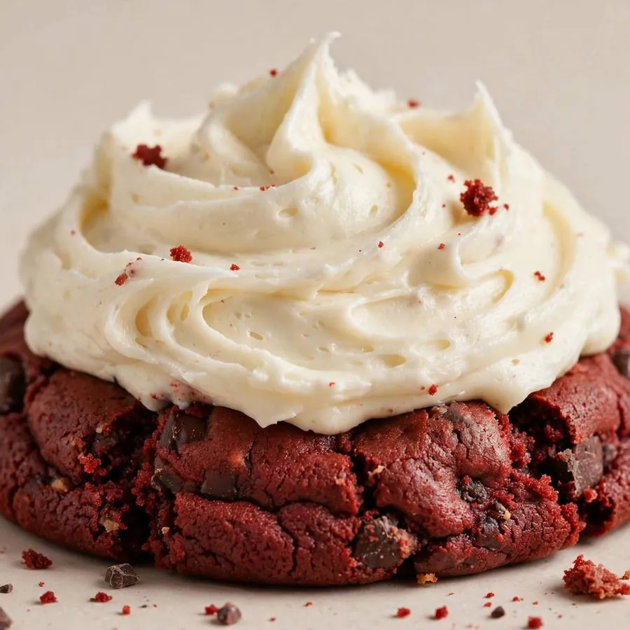 Red Velvet Crumbl Cookie