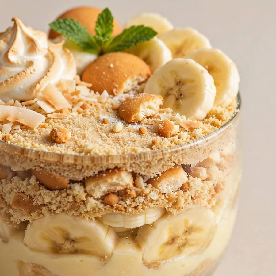 Sandy Beach Banana Pudding Cup Crumbl Cookie