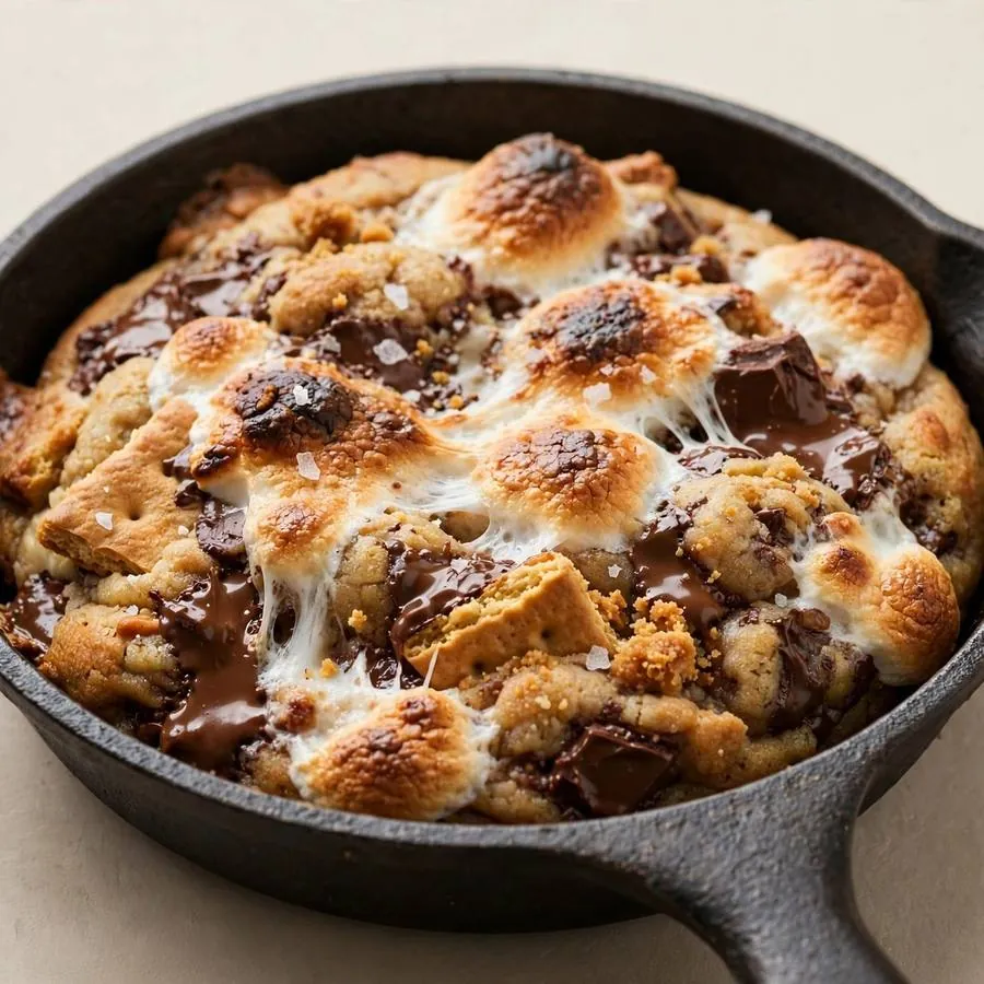 S'mores Skillet Crumbl Cookie