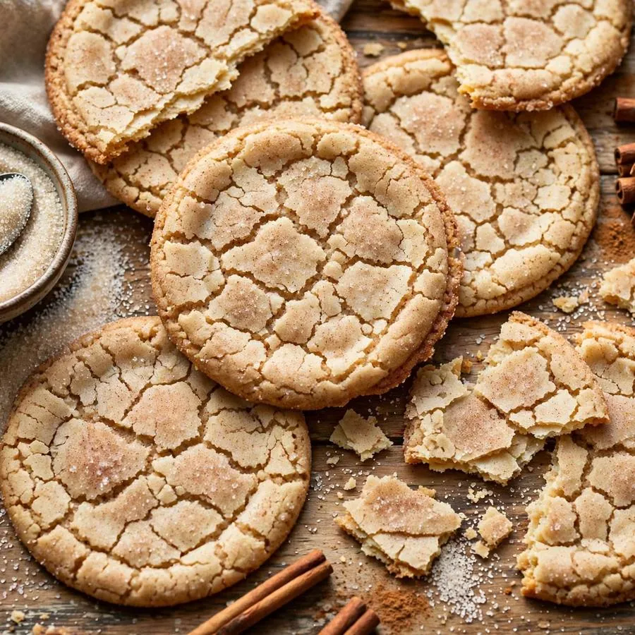 Snickerdoodle Crumbl Cookie Thins with cinnamon sticks, granulated sugar and butter Snickerdoodle Crumbl Cookie Thins with cinnamon sticks, granulated sugar and butter