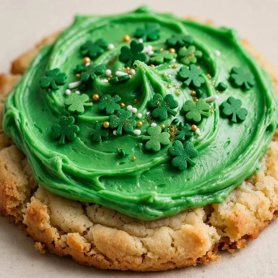 St Patricks Celebration Cake Crumbl Cookie