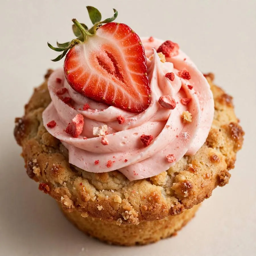 Strawberry Cupcake Crumbl Cookie