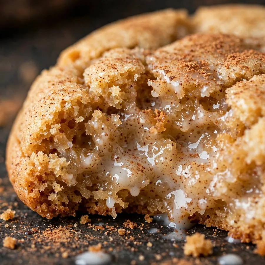 Moist milk-soaked crumb with a dusting of cinnamon