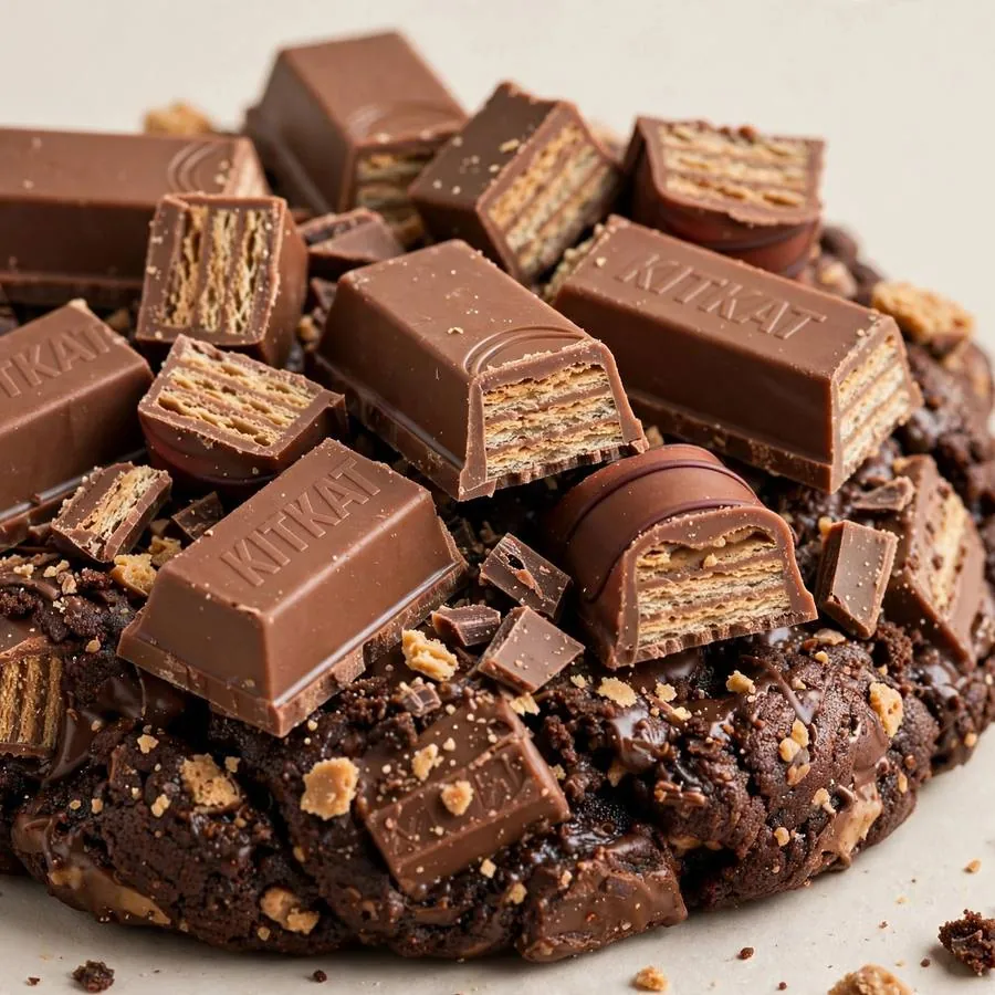 Wafer Crumbl Cookie Ft Kit Kat Crumbl Cookie