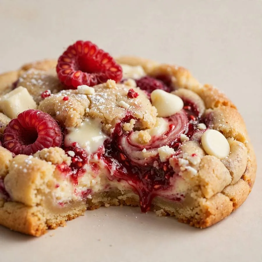 White Chocolate Raspberry Crumbl Cheesecake Crumbl Cookie